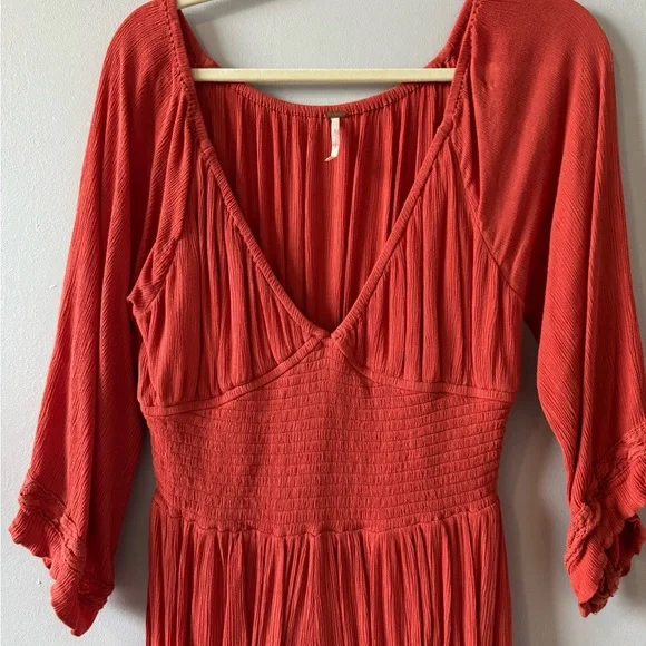 FREE PEOPLE - Dixie Maxi Dress in Ginger - Picture 4 of 6